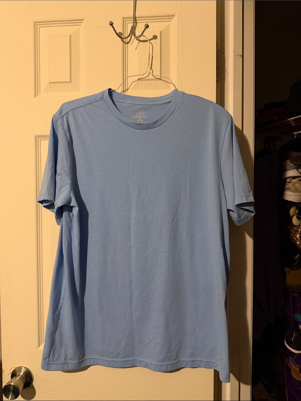 George Men's Sky Blue Short Sleeve Crew Tee